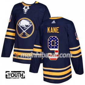 Dresovi Buffalo Sabres Evander Kane 9 Adidas 2017-2018 Navy Plava USA Flag Fashion Authentic - Dječji